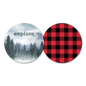 Set of 10 Luxury Paper Coasters - Explore